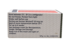 Human Mixtard 50 40iu Injection 10ml