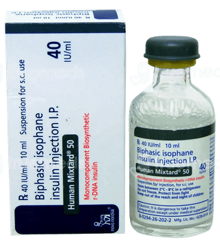 Human Mixtard 50 40Iu Injection 10Ml