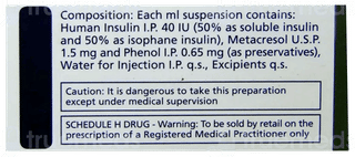 Human Mixtard 50 40Iu Injection 10Ml