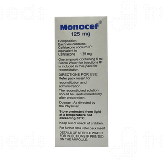 Monocef 125mg Injection 1