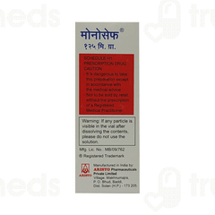 Monocef 125mg Injection 1 Monocef 125mg Injection 1