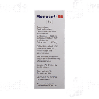 Monocef Sb 1g Injection 1