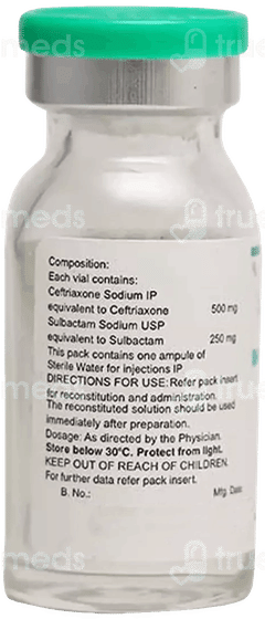 Monocef Sb 500Mg Injection 1 Monocef Sb 500Mg Injection 1