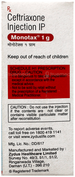 Monotax 1g Injection 1 Monotax 1g Injection 1