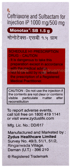 Monotax Sb 1.5g Injection 1