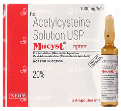 Mucyst 1000mg Injection 5ml