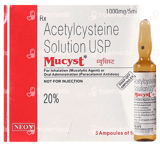 Mucyst 1000mg Injection 5ml