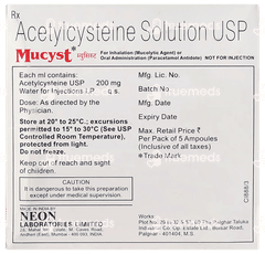 Mucyst 1000mg Injection 5ml