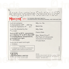Mucyst 1000mg Injection 5ml Mucyst 1000mg Injection 5ml