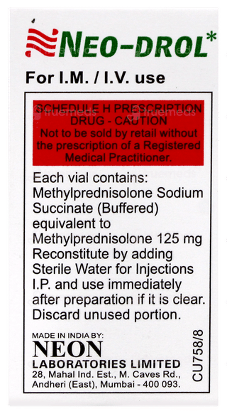 Neo Drol 125mg Injection 1