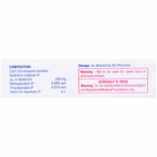 Netmicin 200 Mg Injection 2 Ml
