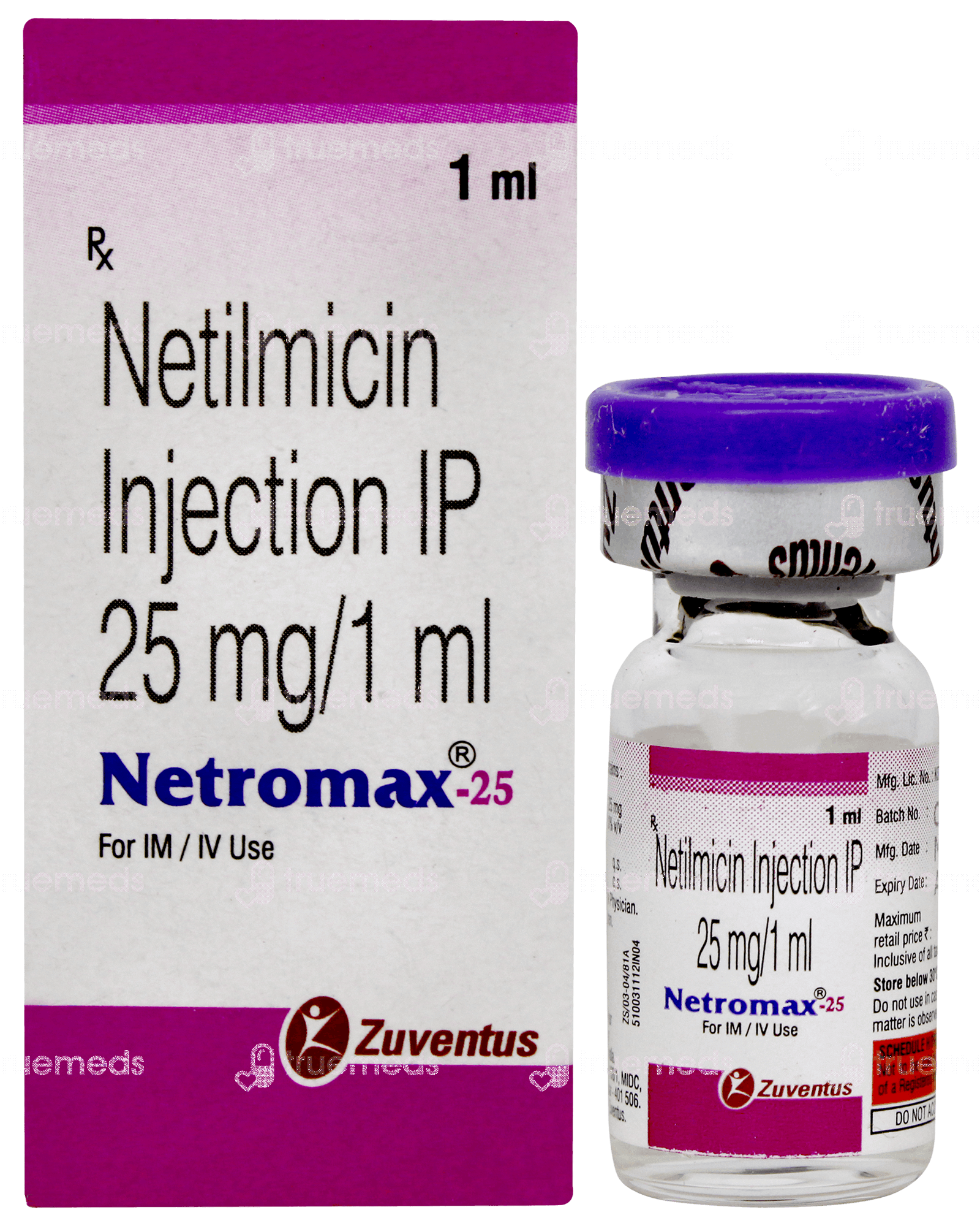 Netromax 25 Mg Injection 1 Ml - Uses, Side Effects, Dosage, Price ...