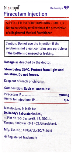 Nootropil Injection 60ml