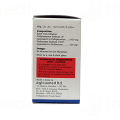 Nosobac Xp 1000/500 MG Injection 1 Nosobac Xp 1000/500 MG Injection 1