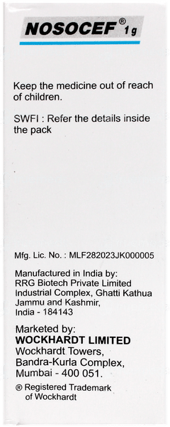 Nosocef 1G Injection 1