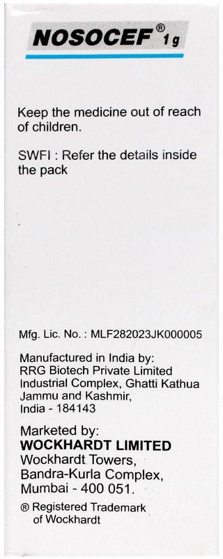 Nosocef 1G Injection 1