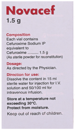 Novacef 1500 MG Injection 20 ML Novacef 1500 MG Injection 20 ML