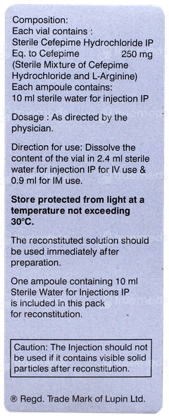 Novapime 0.25g Injection 1