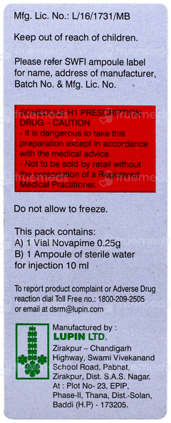 Novapime 0.25g Injection 1