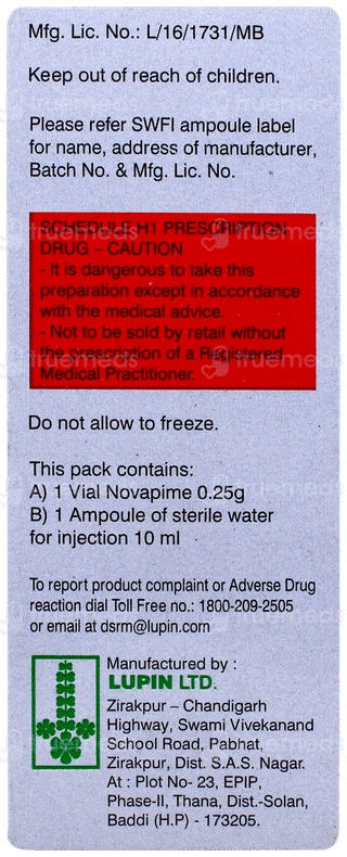 Novapime 0.25g Injection 1