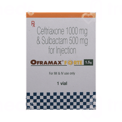 Oframax Forte 1.5g Injection 1 Oframax Forte 1.5g Injection 1