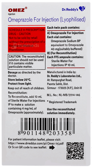 Omez 40mg Injection 1
