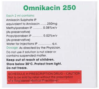Omnikacin 250 Injection 2Ml