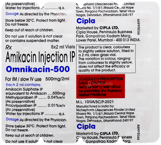 Omnikacin 500 Injection 2ml