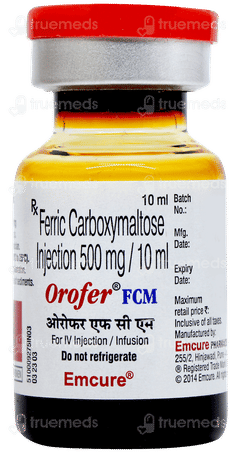 Orofer Fcm Injection 10ml Orofer Fcm Injection 10ml