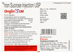 Orofer S 100 Injection 5ml