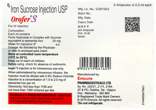 Orofer S Injection 2.5ml