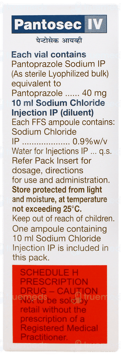 Pantosec Iv Injection 1 Pantosec Iv Injection 1