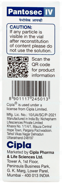 Pantosec Iv Injection 1 Pantosec Iv Injection 1