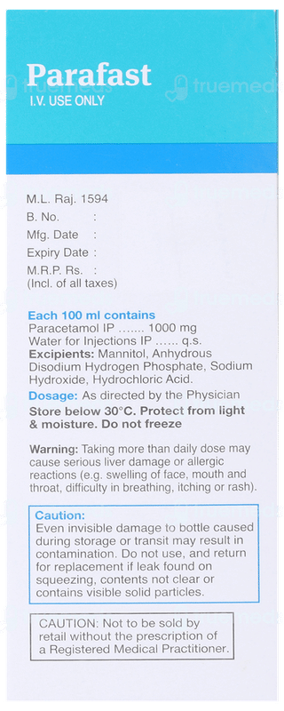 Parafast Infusion 100ml