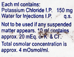Potcl Injection 10Ml