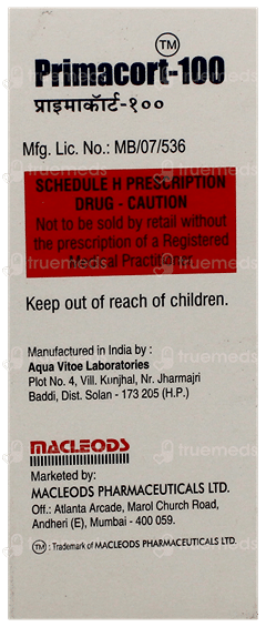 Primacort Primacort 100 Injection 1: Uses, Side Effects, Price & Substitutes