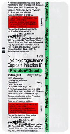 Proluton Depot 250mg Injection 1ml Proluton Depot 250mg Injection 1ml
