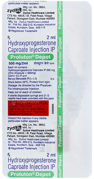 Proluton Depot 500mg Injection 2ml