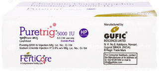 Puretrig 5000 IU Hp Injection 1 ML