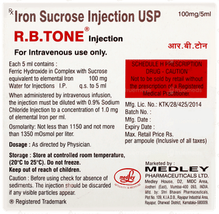 R B Tone Injection 5ml