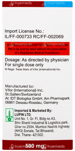 Revofer 500mg Injection 10ml Revofer 500mg Injection 10ml