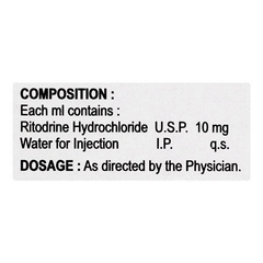 Ritopar Ur 10 Mg Injection 1 Ml
