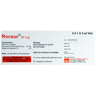 Rocsur 50 Mg Injection 5 Ml