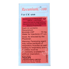 Rocunium 100 Mg Injection 10 Ml