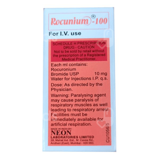 Rocunium 100 Mg Injection 10 Ml