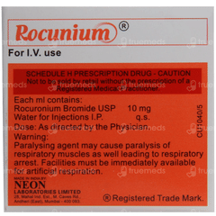 Rocunium 50 Mg Injection 5 Ml