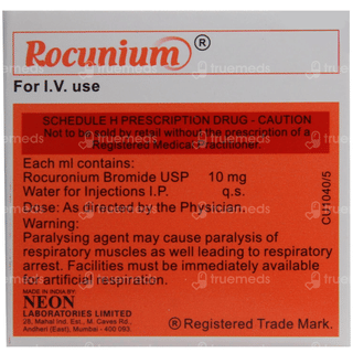 Rocunium 50 Mg Injection 5 Ml