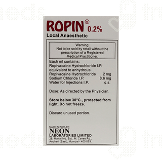 Ropin 0.2 % Injection 50 ML