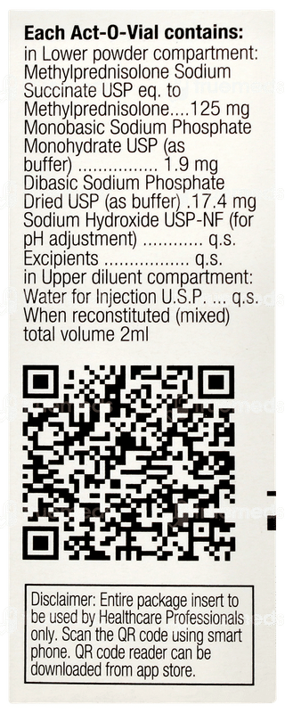 Solu Medrol 125mg Injection 1