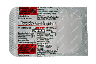 Stancort 40mg Injection 1ml